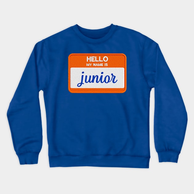 hello junior Crewneck Sweatshirt by mystudiocreate